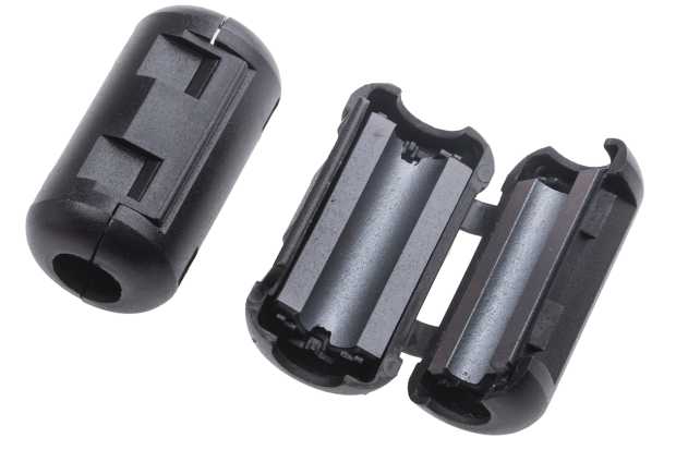 RS PRO Openable Ferrite Clamp, 19.5 x 35 x 18mm, For Computer Peripherals, Digital TV, Internal & External Power