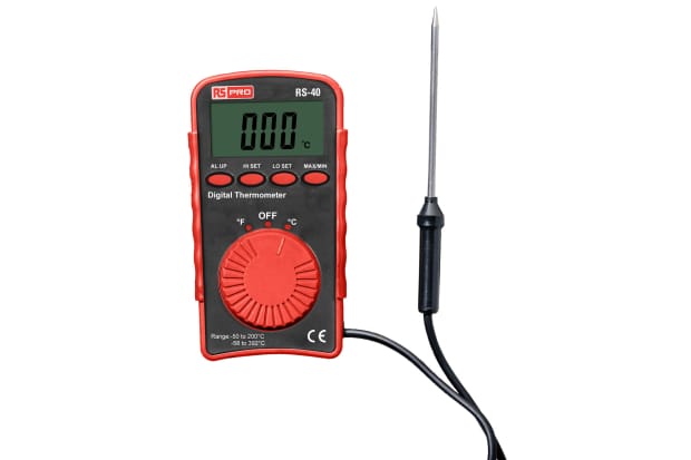 RS PRO RS40 Wired Digital Thermometer