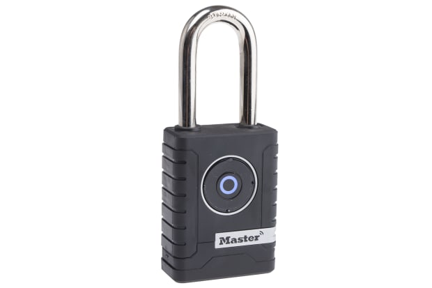 Lucchetto Bluetooth Smart Master Lock per uso interno ed esterno, in Zinco, anello da 9mm, L. 23mm, col nero
