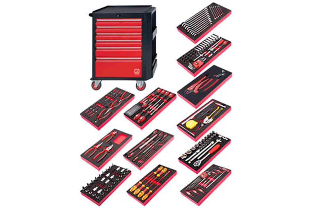 213 Piece Engineers Tool Kit with Trolley