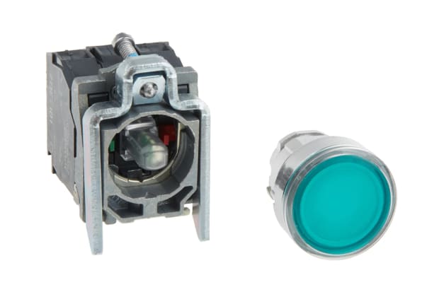 Schneider Electric Harmony XB4 Series Illuminated Push Button, Panel Mount, 22mm Cutout, SPDT
