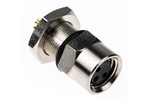 TE Connectivity Circular Connector, 3 Contacts, Panel Mount, M8 Connector, Socket, Female, IP67, M8 Series