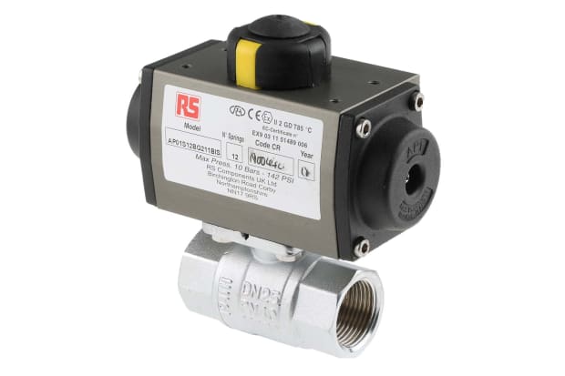 RS PRO Pneumatic Actuated Valves