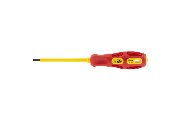 RS-PRO-Slotted-Insulated-Screwdriver-4mm-Tip-VDE-1000V-Approved-img