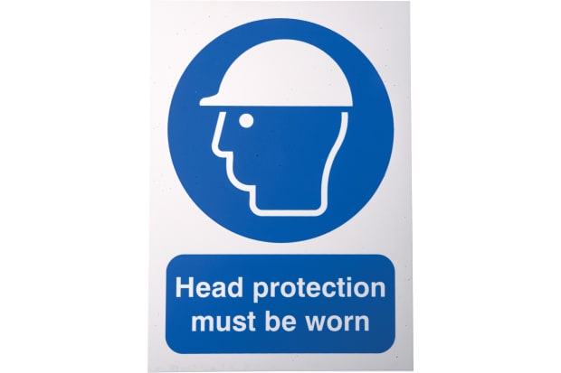 Head Protection Mandatory Sign