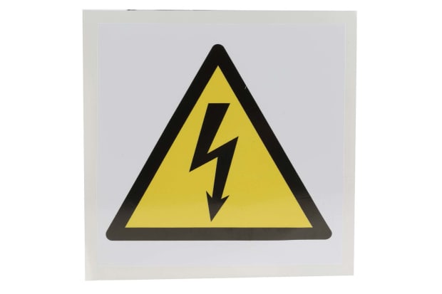 Sinais de aviso de perigo elétrico