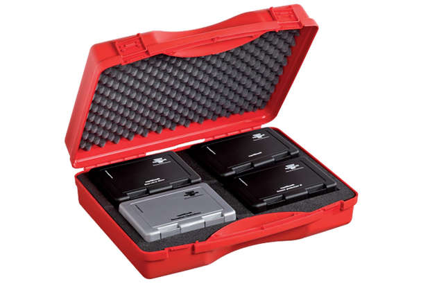 Kit de diagnóstico de correas en color rojo