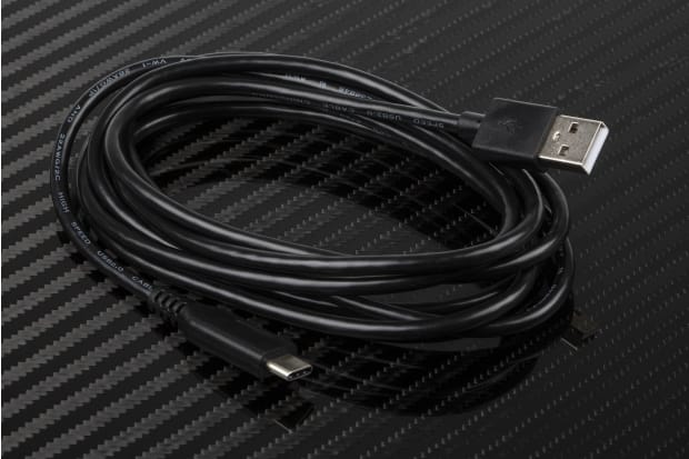 Câble USB RS PRO, USB C vers USB A, 2m, Noir