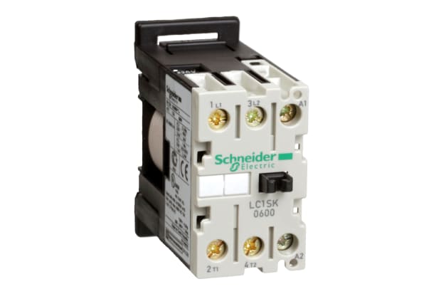 Schneider Electric Contactor, 230 V ac Coil, 2-Pole, 6 A, 2.2 kW, 2NO