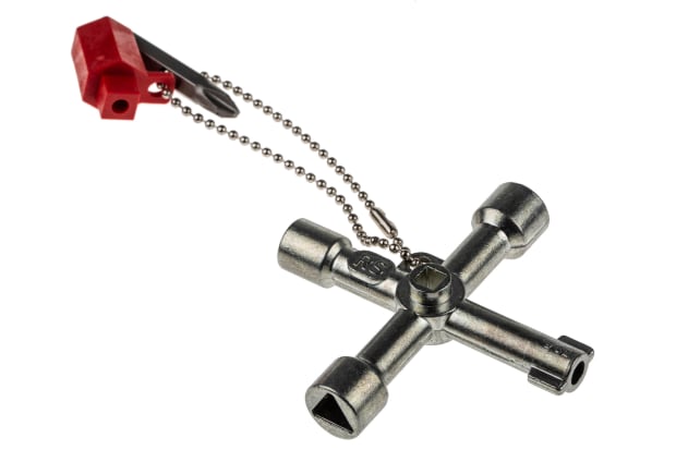 RS PRO Aluminium 4-way Control Cabinet Key