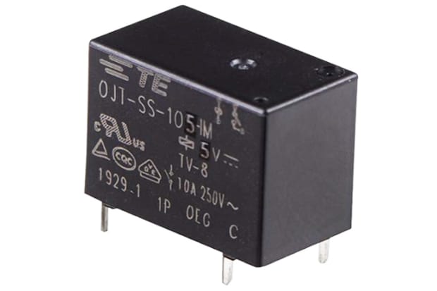 Relè miniaturizzato a bassa potenza per circuito stampato