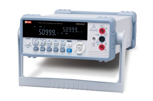 RS PRO IDM8341 Bench Digital Multimeter, True RMS, 10A ac Max, 10A dc Max, 750V ac Max