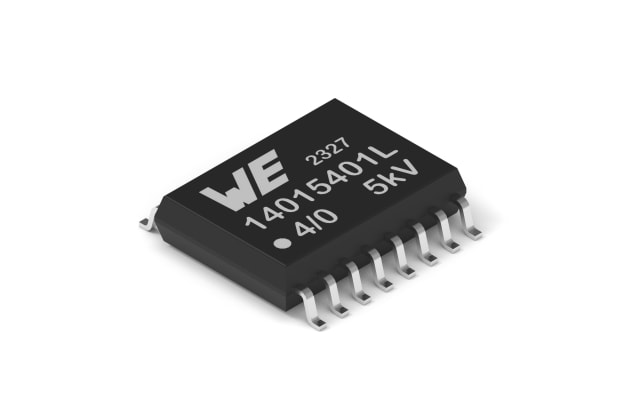 Wurth Elektronik, 4-Channel Digital Isolator 150Mbps, 5 KV, 16-Pin SOIC