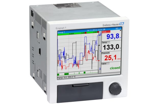 Endress+Hauser RSG35-B2C, 6 Input Channels, Graphical Graphic Recorder Measures Current, Frequency Input, Pulse Input,