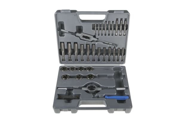 RS PRO 32-Piece HSS Tap & Die Set, M3 - M12 Taps, M3 - M12 Dies