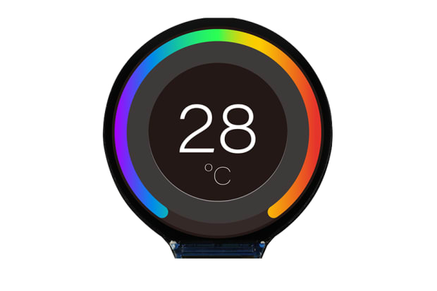 Circular TFT LCD Displays