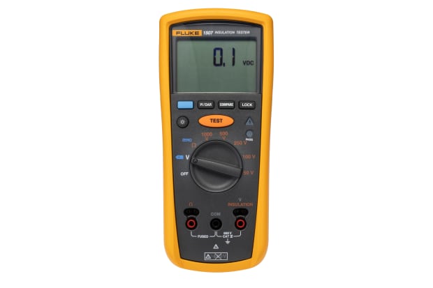 Fluke 1507 Insulation Tester, 50V Min, 1000V Max, 10GΩ Max, CAT III 600V