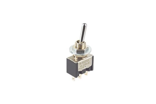 NKK Switches トグルスイッチ, On-None-Off, 標準偏差, 0.4VA, パネルマウント