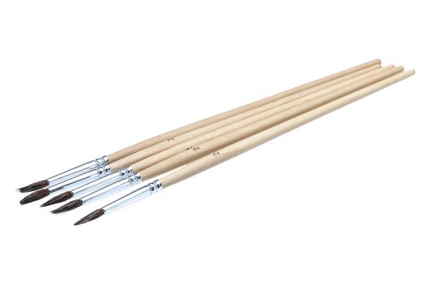 RS PRO Black Natural Bristle PCB and Flux Brush
