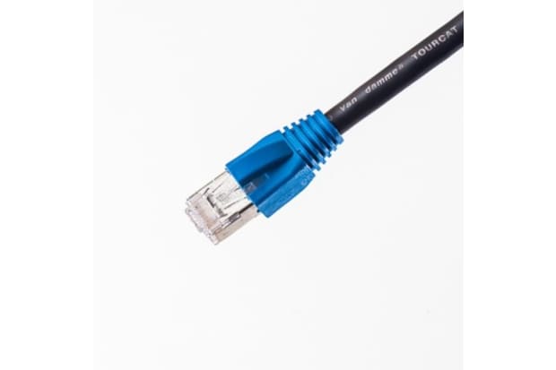 Van Damme Cat6aケーブル, 1m, 黒, FTP, STP