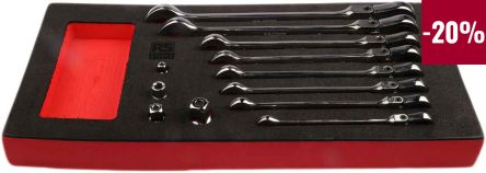 RS PRO 12-Piece Spanner Set, 8 → 19 mm, Steel