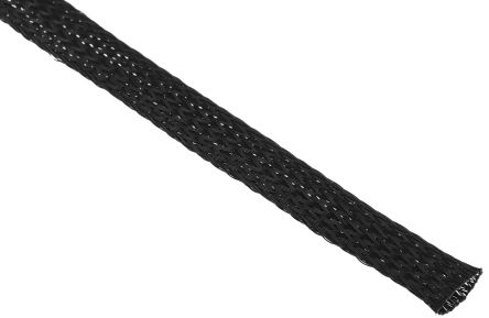 RS PRO Kabelschlauch Schwarz PET Für Kabel-Ø 5mm Bis 21mm, Länge 10m Umflochtener Dehnbar