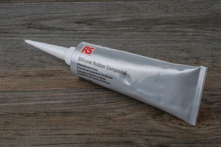 RS PRO Dichtmittel Transparent, Essigsäure, Elastomer-Basis, Tube 100 G, -60 → +180 °C