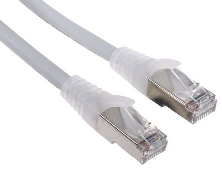 RS PRO Cat5e Male RJ45 To Male RJ45 Ethernet Cable, F/UTP, Grey PVC Sheath, 5m