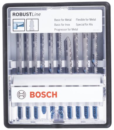 Bosch 曲线锯条 67 mm, 75 mm 10件装, 应用: 金属