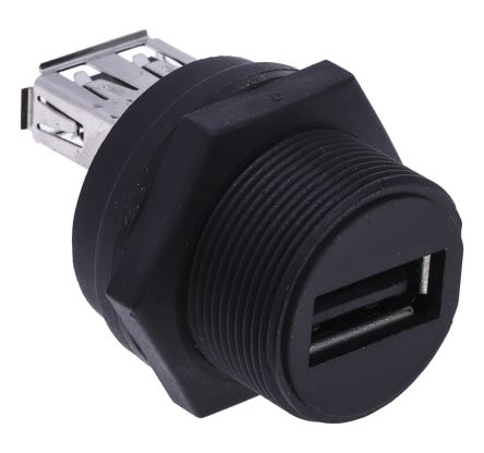 RS PRO USB-Steckverbinder 2.0 A, 2-Port Buchse / 1.5A, Tafelmontage