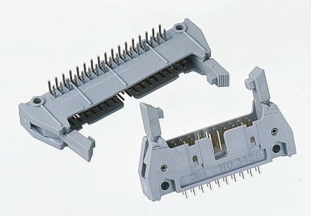 3M 3000 Leiterplatten-Stiftleiste Gewinkelt, 40-polig / 2-reihig, Raster 2.54mm, Platine-Platine, Kabel-Platine,