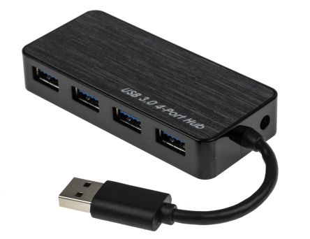 RS PRO, USB 3.0 USB-Hub, 4 USB Ports, USB A, USB-Bus