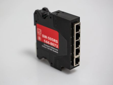 RS PRO Ethernet-Switch, 5 X RJ45 / 10/100Mbit/s Für DIN-Schienen