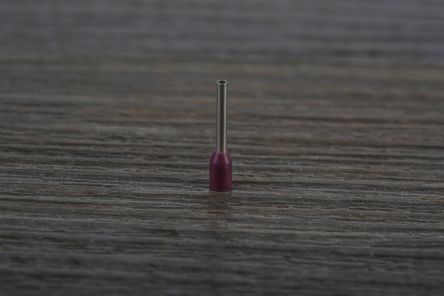 RS PRO Aderendhülsen Bis 0.25mm², Stift ø 1.1mm, Violett, Nylon, 8mm, 12.4mm, Isoliert, 26AWG Max.