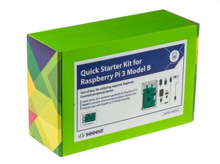 Seeed Studio Quick Starter Kit Per Raspberry Pi 3 Con Cavi, Custodia E Scheda Precaricata OS MicroSD