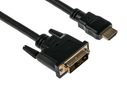 StarTech.com HDMI-Kabel A HDMI Stecker B DVI-D Single Link Stecker Hohe Geschwindigkeit 1920 X 1200 Max., 1m, Schwarz