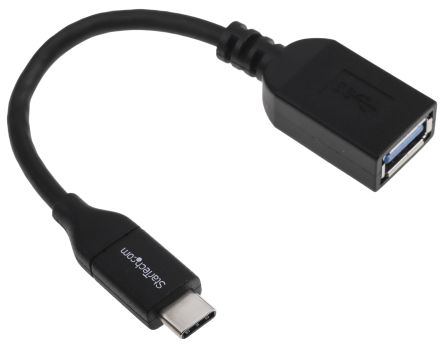 Startech USB线, USB C公插转USB A母座, 15cm长, USB 3.0