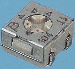 Bourns 3314 1-Gang SMD Trimmer-Potentiometer, Einstellung Von Oben, 200kΩ, ±20%, 0.25W, J-Schraubkloben, L. 4.5mm