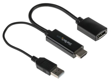 StarTech.com Adapter 3840 X 2160, Ausgänge:1, In:HDMI, Out:DisplayPort, 255mm Kabel