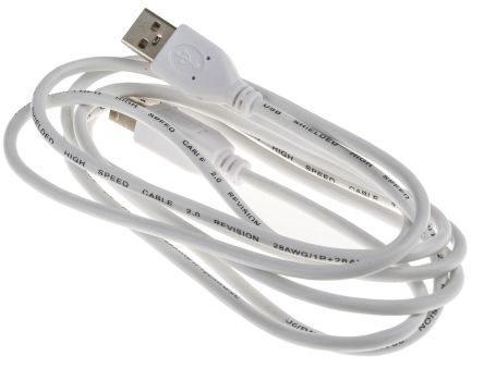 RS PRO USB-Kabel, USBA / USB B, 2m USB 2.0 Weiß
