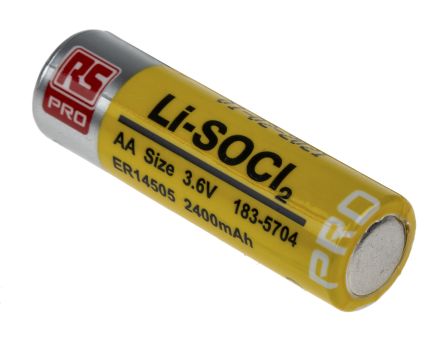 RS PRO AA Batterie, Lithium Thionylchlorid, 3.6V / 2.4Ah Standard