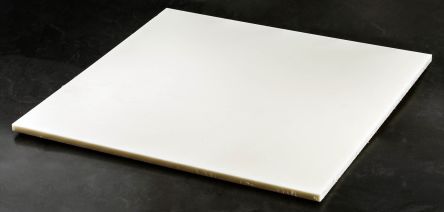 RS PRO Natural Plastic Sheet, 500mm X 500mm X 10mm