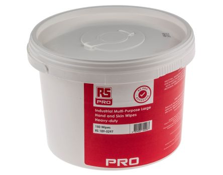 RS PRO Lingettes Pour Nettoyage Des Mains, 150 Par Seau