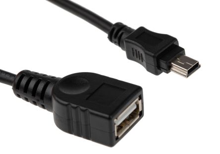 StarTech.com USB-Kabel, Mini-USB B / USBA, 300mm USB 2.0 Schwarz