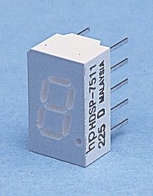 Broadcom LED-Anzeige 7-Segment, Grün 571 Nm Zeichenbreite 4.2mm Zeichenhöhe 7.6mm THT