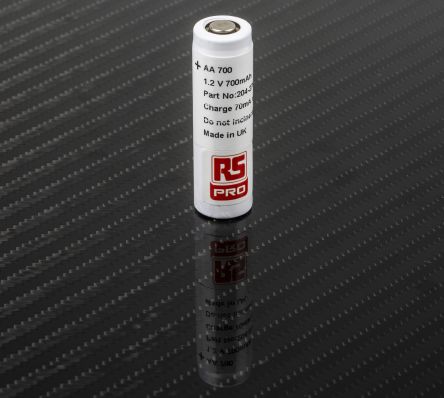 RS PRO Rechargeable AA Battery, 780mAh, 1.2V