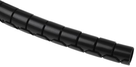 RS PRO Spiral-Kabelschutzschlauch Nylon Schwarz, Für Kabel-Ø 15mm Bis 16mm, Länge 5m