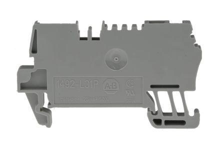 Rockwell Automation 1492 Reihenklemmenblock Grau, 0.5 → 2.5mm², 500 V / 24A, Federklemme