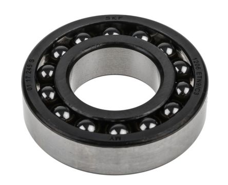 SKF Selbstausrichtendes Kugellager Kugellager 2-reihig, Innen-Ø 30mm / Außen-Ø 62mm, Breite 16mm Offene Bauweise