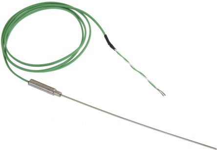 RS PRO Termopar Tipo K, Ø Sonda 1.5mm X 150mm, Temp. Máx +1100°C, Cable De 1m, Conexión Cable